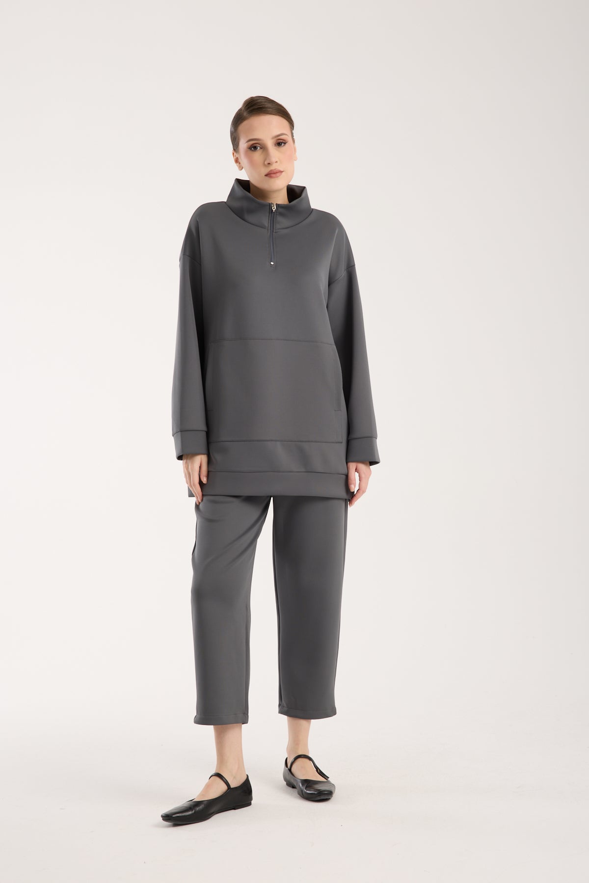 Verona Zippered Set Grey