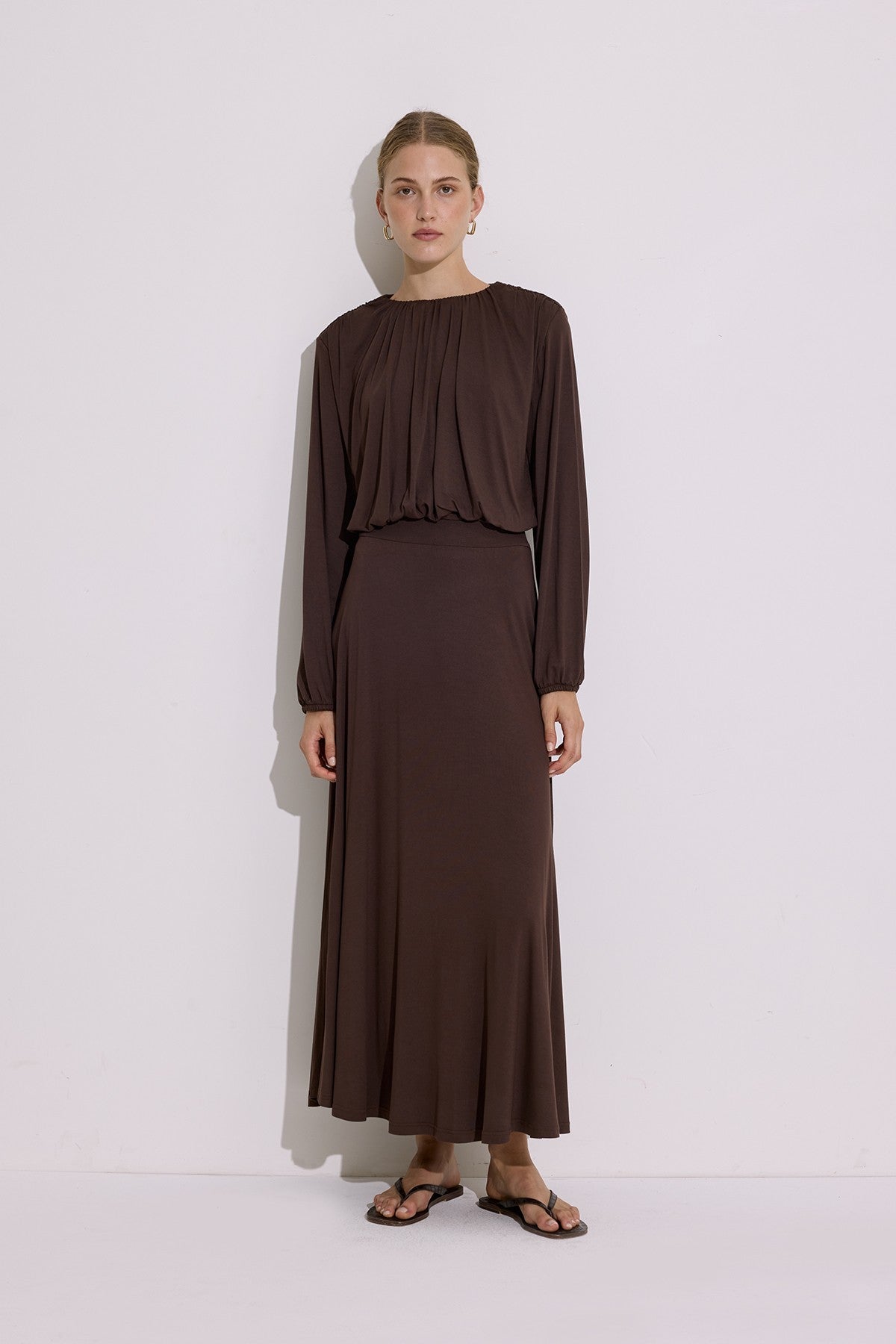 Flowing Skirt Brown