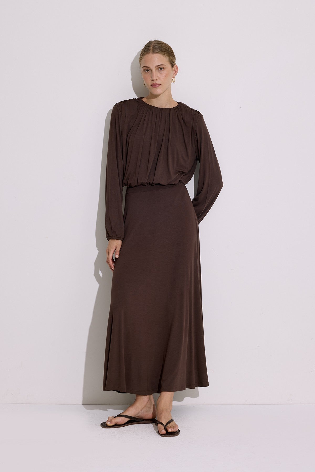 Flowing Skirt Brown