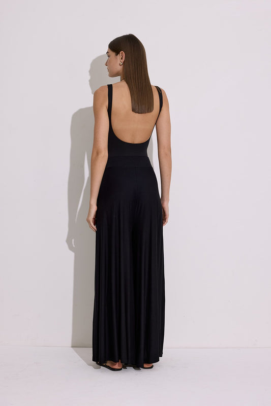 Flowing Comfortable Trousers Black