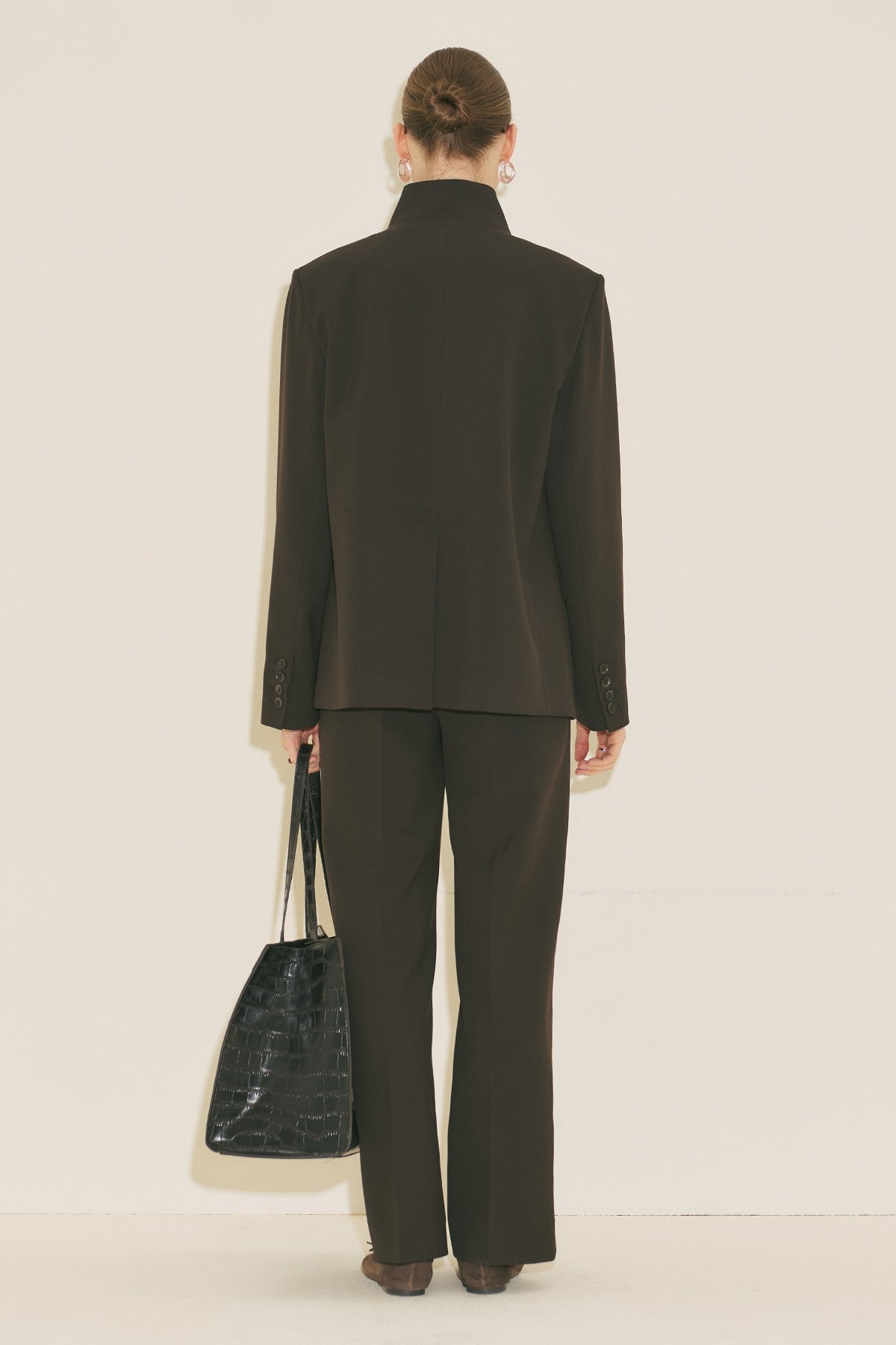 Milanda Blazer Jacket Dark Brown