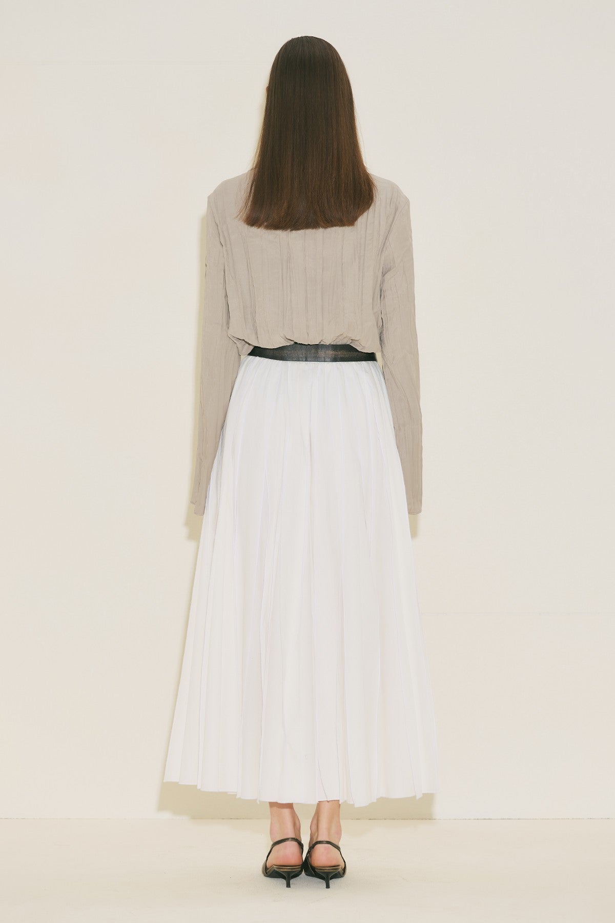 Crush Fabric Blouse Stone