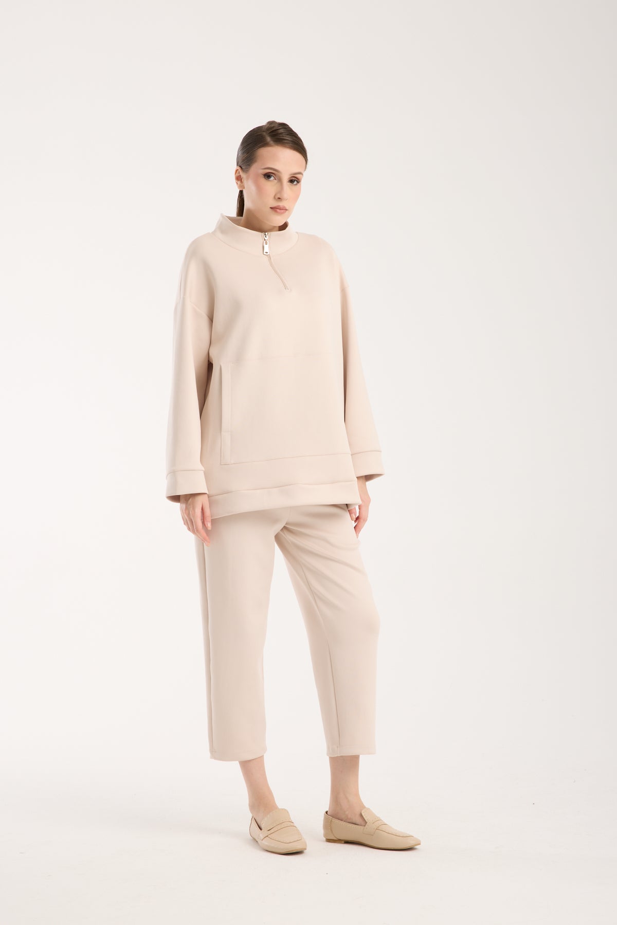 Verona Zippered Set Soft Beige