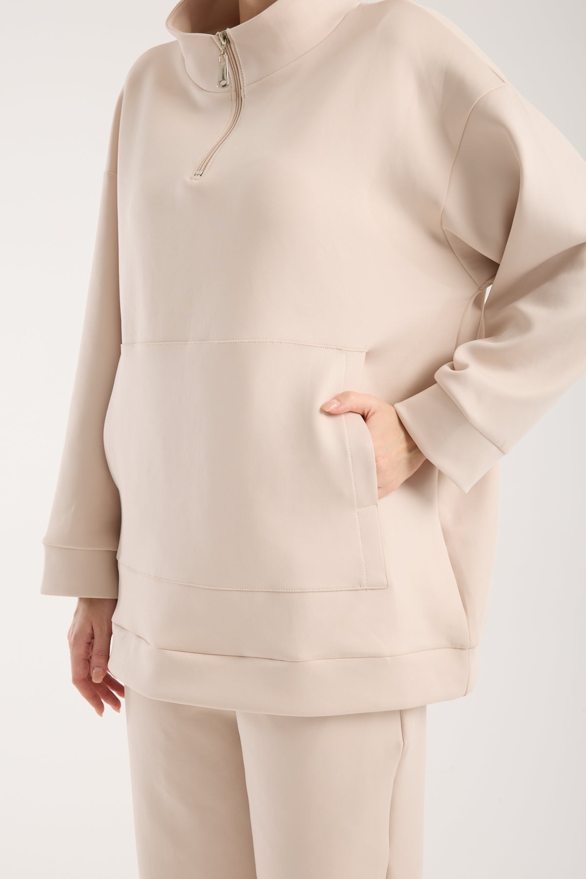 Verona Zippered Set Soft Beige