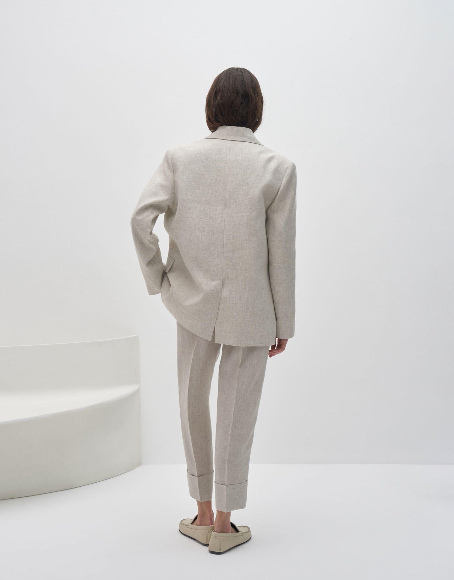 100% Linen Blazer Natural