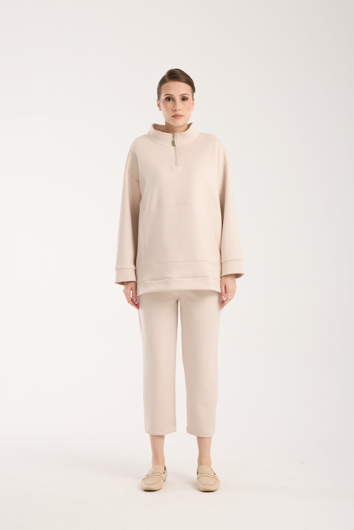 Verona Zippered Set Soft Beige