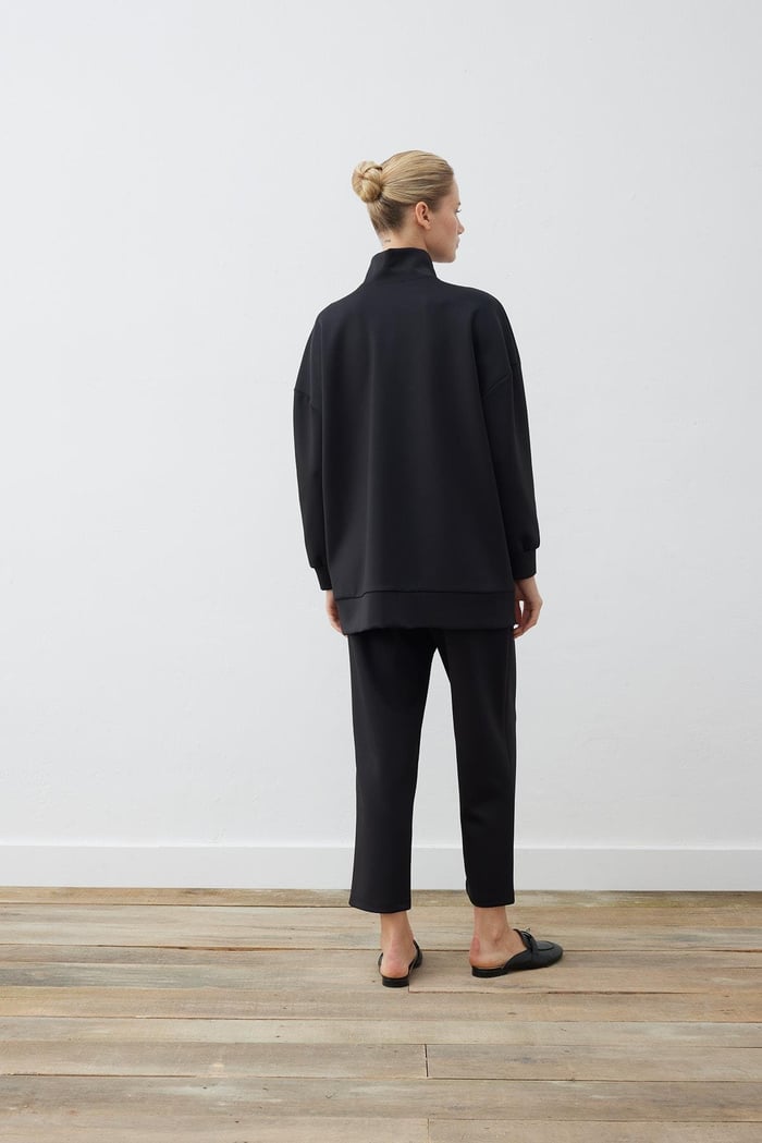 VERONA ZIPPERED SET BLACK