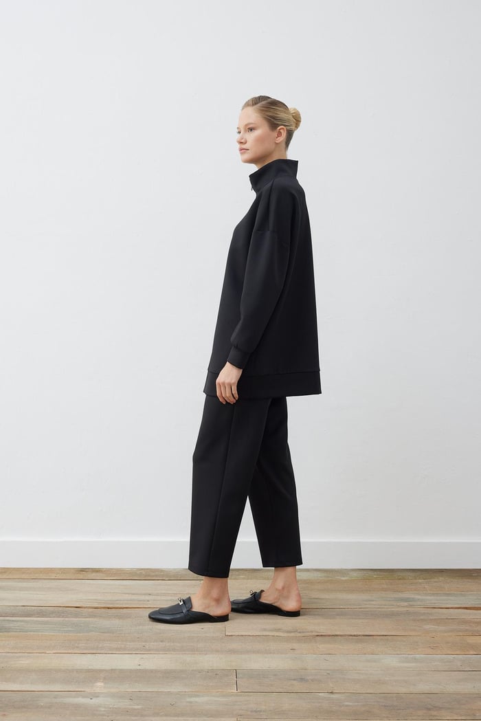 VERONA ZIPPERED SET BLACK