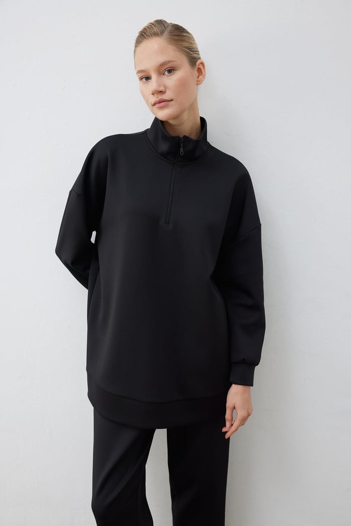 VERONA ZIPPERED SET BLACK