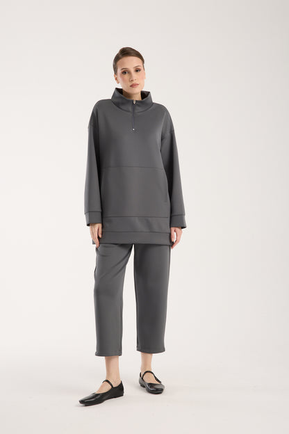 Verona Zippered Set Grey