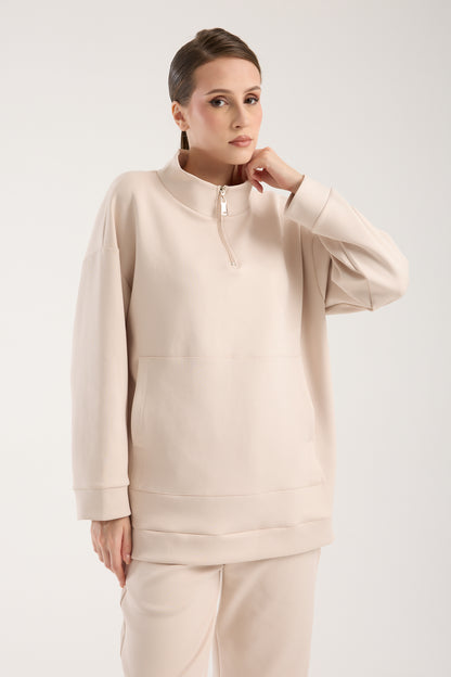 Verona Zippered Set Soft Beige