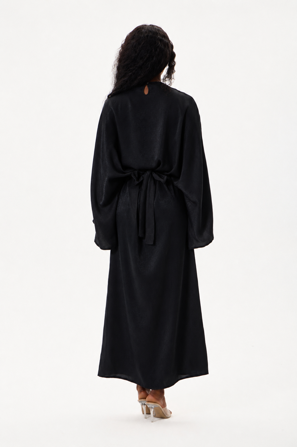 Tie Waist Dress Black