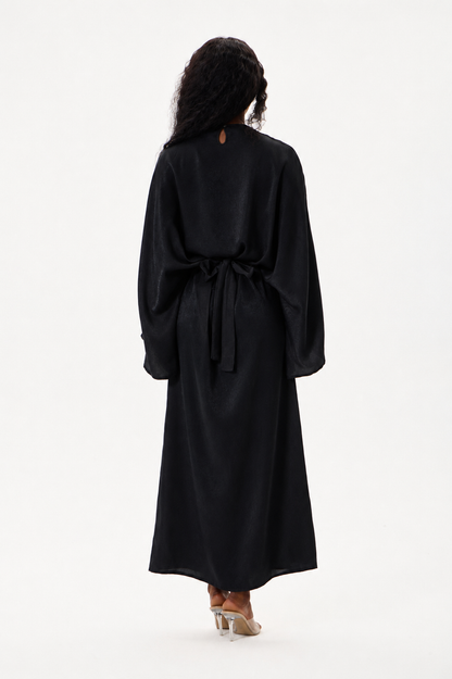 Tie Waist Dress Black