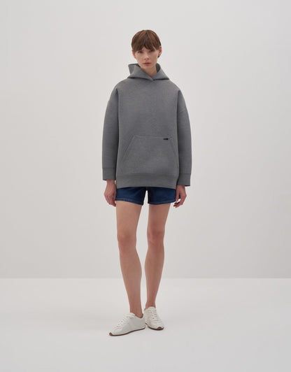 Puffy Scuba Sweatshirt Grey