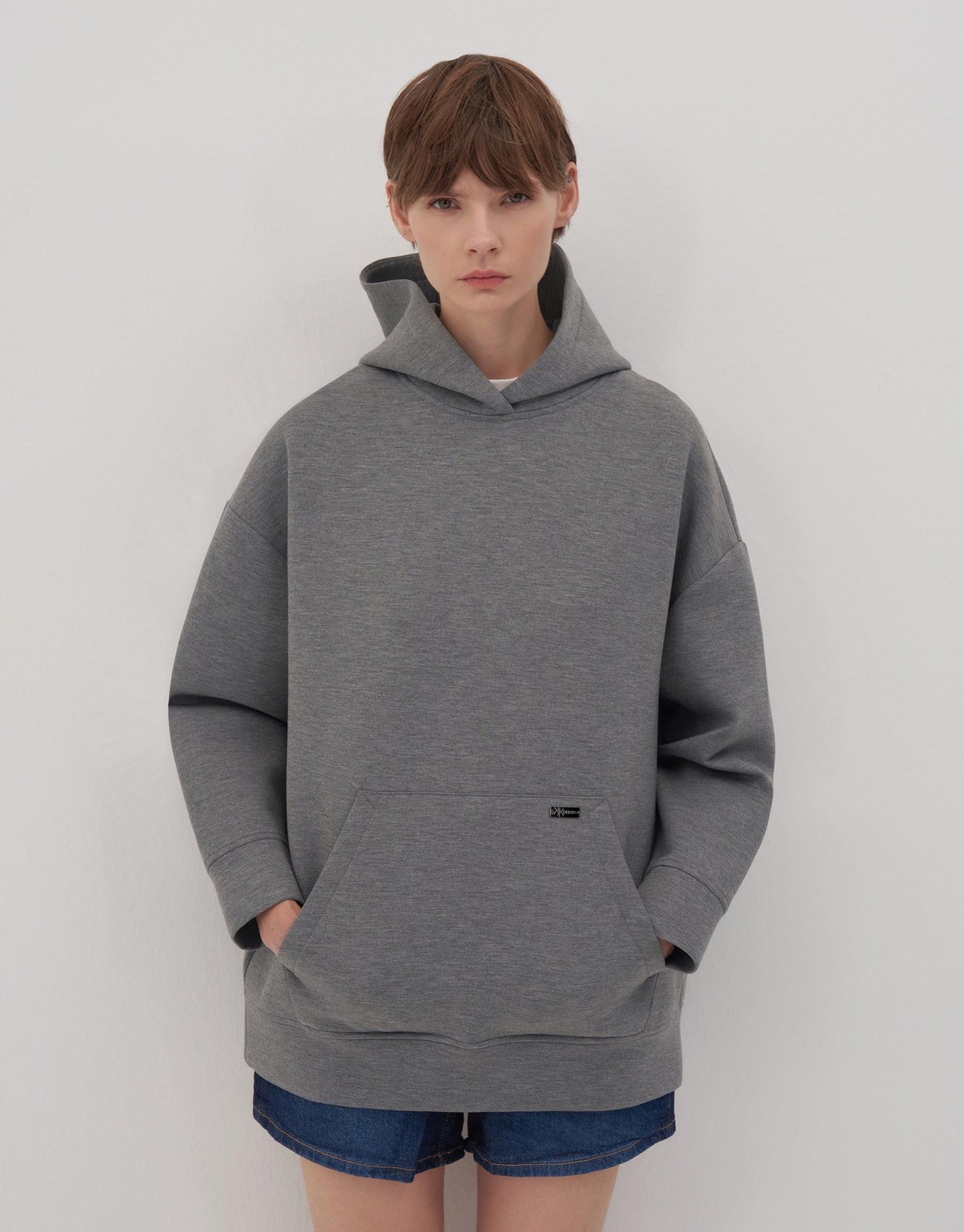 Puffy Scuba Sweatshirt Grey