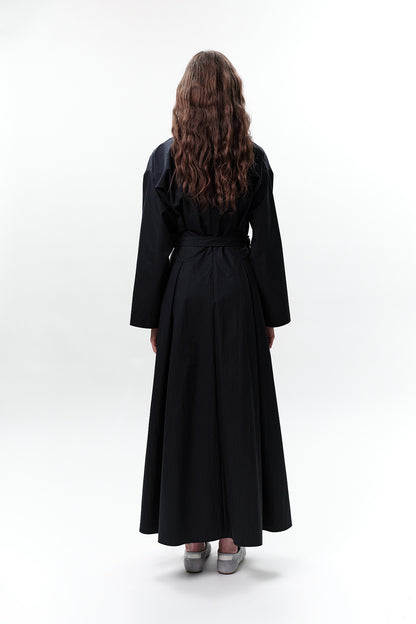 Pocket Belt Detail Dress Midnight Blue