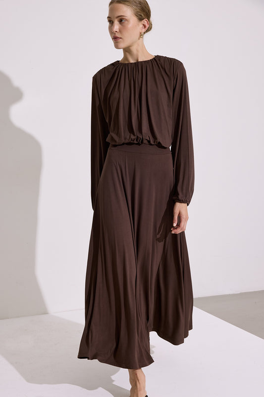 Flowing Skirt Brown