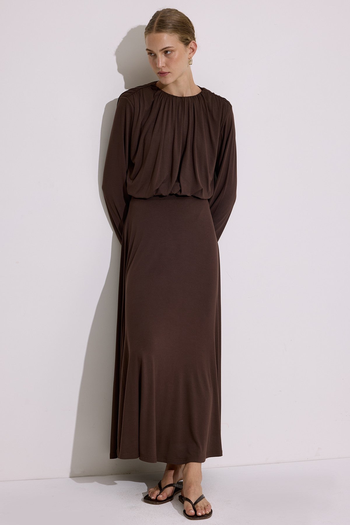 Flowing Skirt Brown