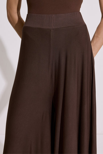 Flowing Comfortable Trousers Brown