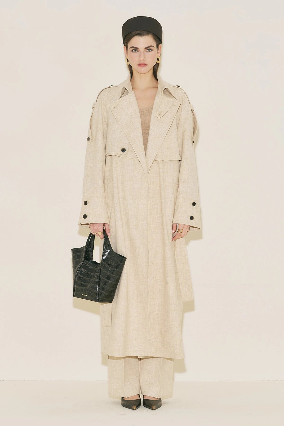LIMITED EDITION WIDE SLEEVE TRENCH COAT BEIGE