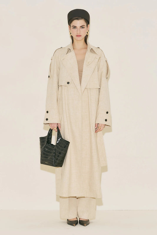 LIMITED EDITION WIDE SLEEVE TRENCH COAT BEIGE