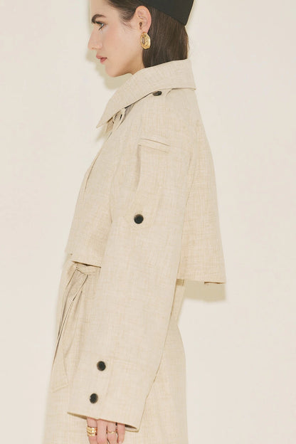 LIMITED EDITION WIDE SLEEVE TRENCH COAT BEIGE