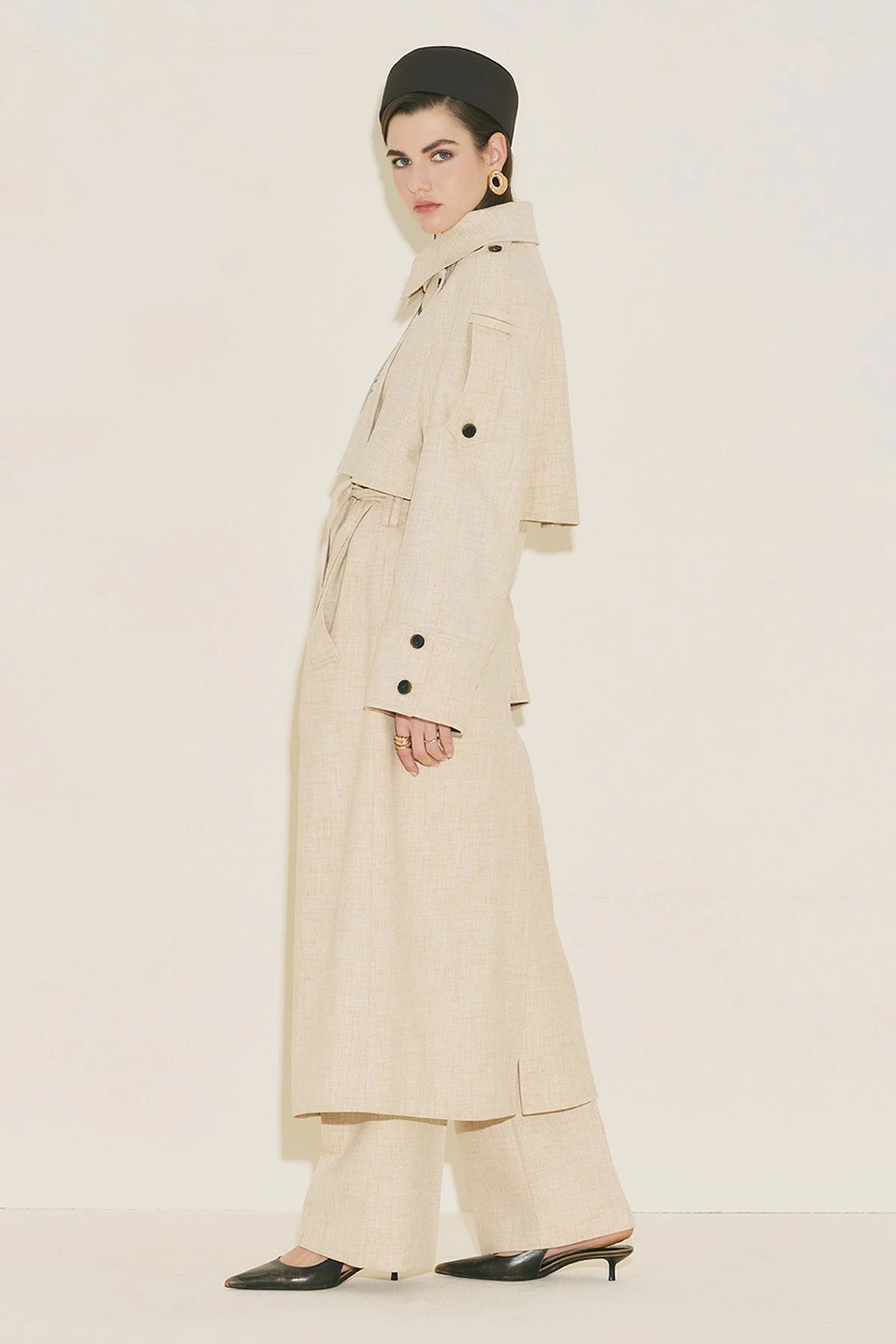 LIMITED EDITION WIDE SLEEVE TRENCH COAT BEIGE