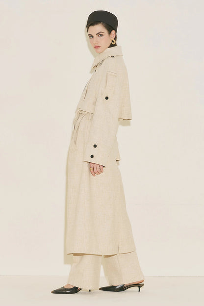 LIMITED EDITION WIDE SLEEVE TRENCH COAT BEIGE