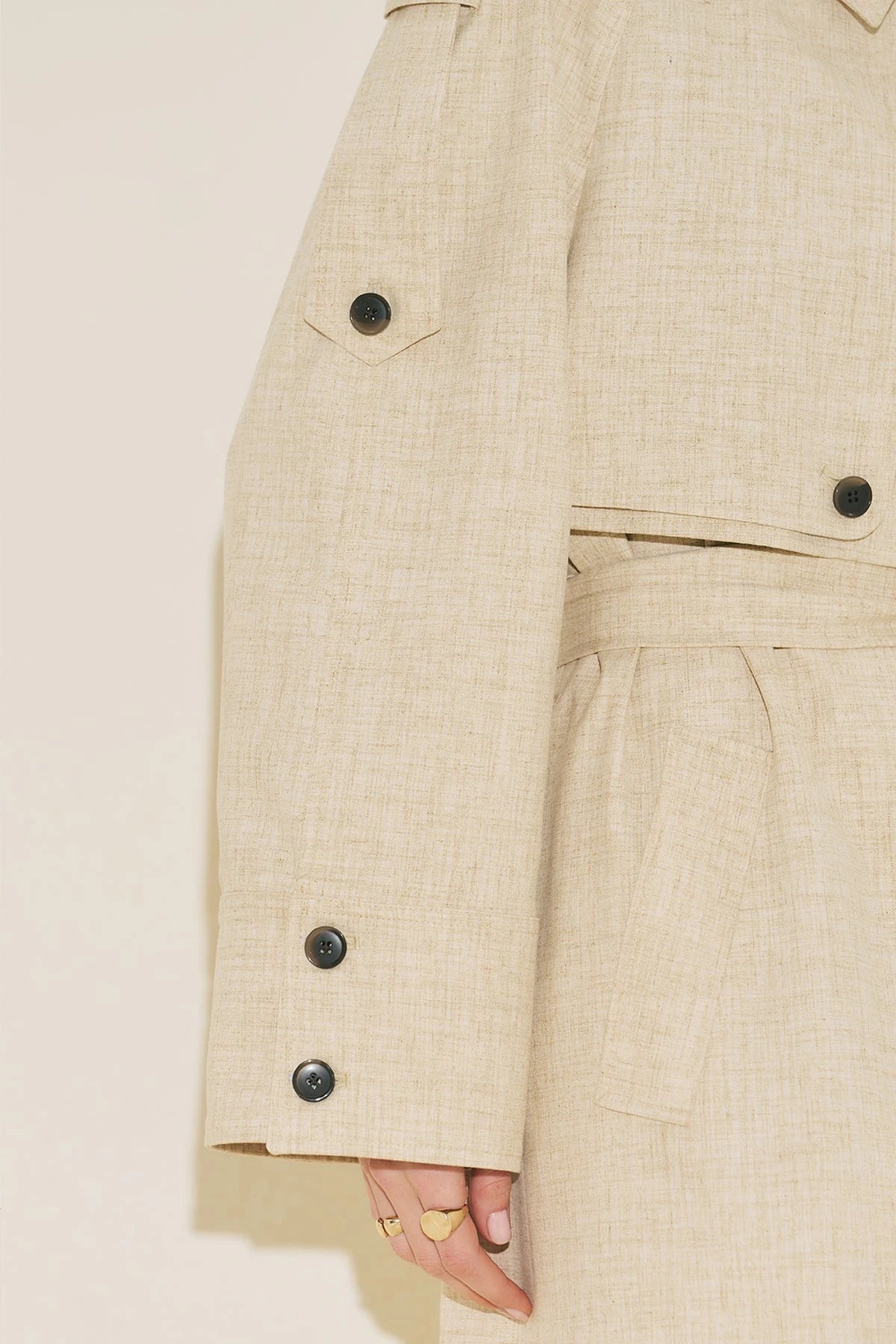 LIMITED EDITION WIDE SLEEVE TRENCH COAT BEIGE