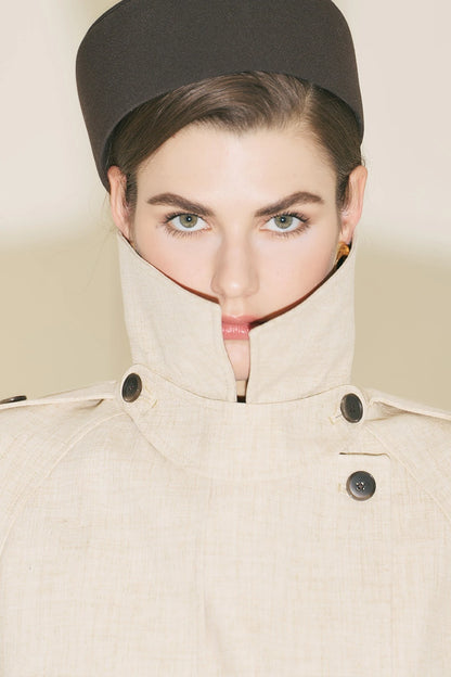 LIMITED EDITION WIDE SLEEVE TRENCH COAT BEIGE