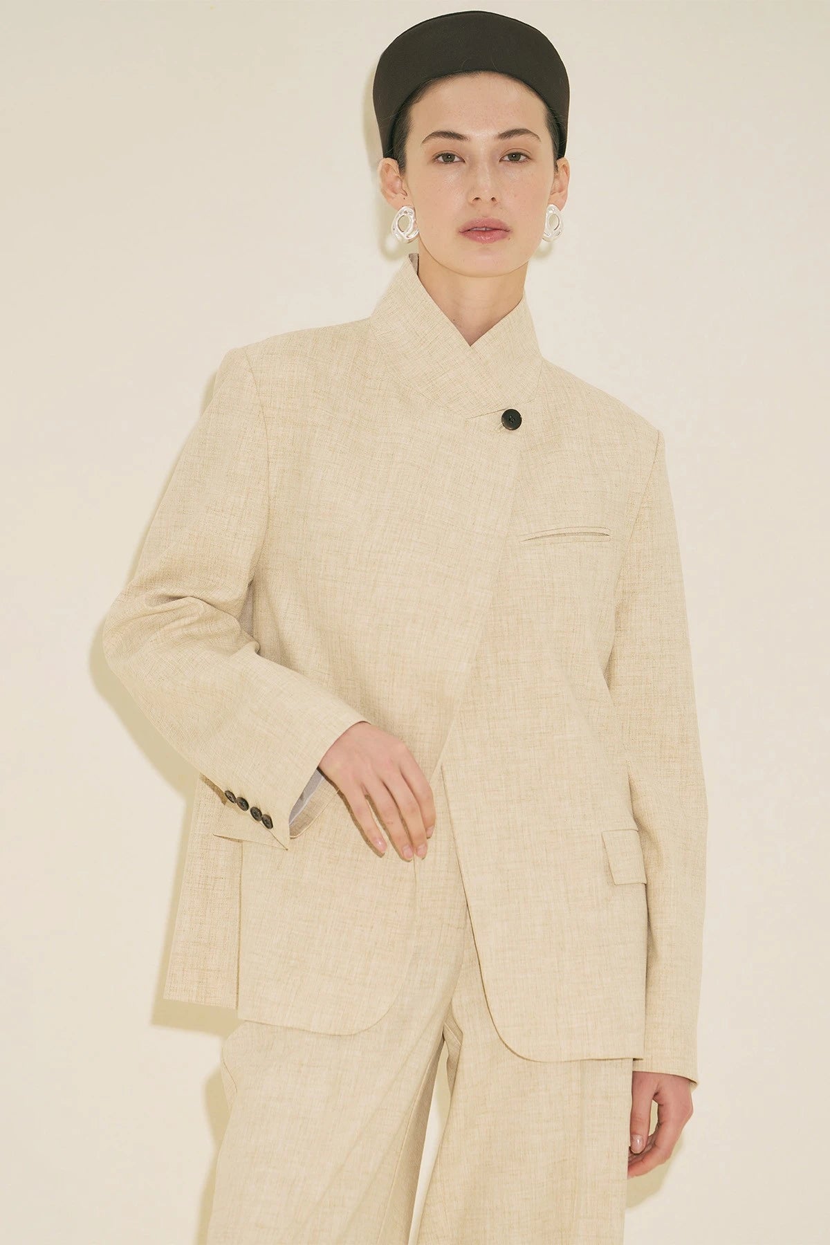 Milanda Blazer Jacket Cream