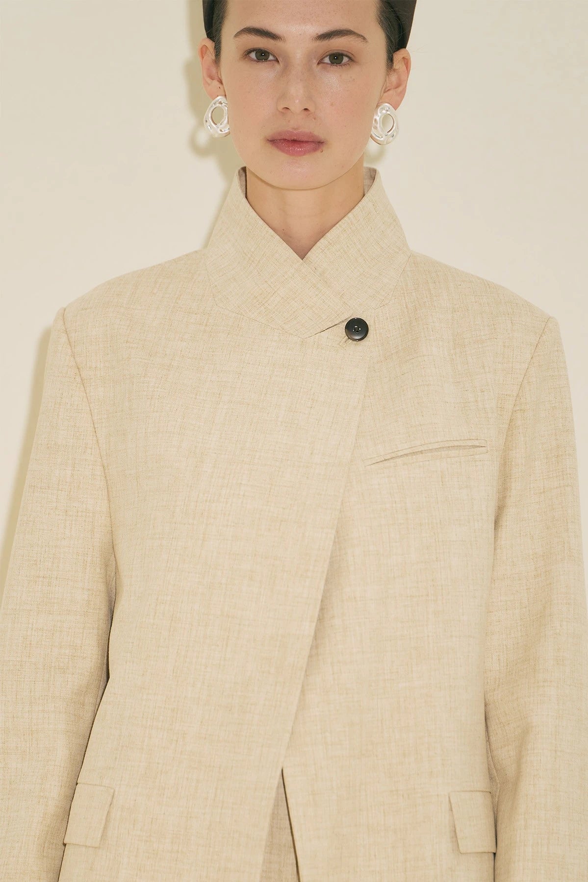Milanda Blazer Jacket Cream