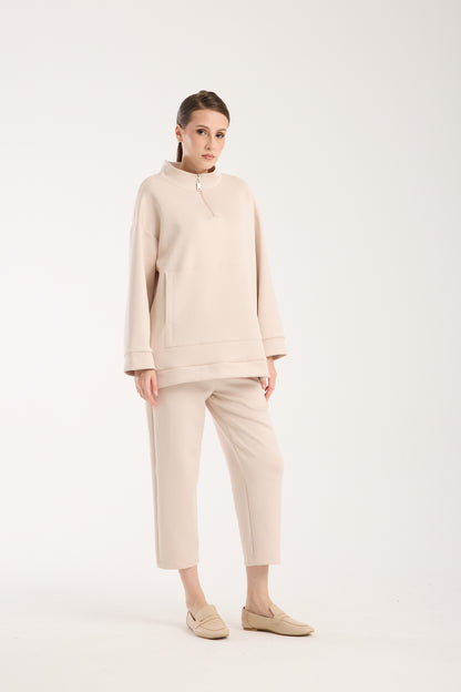 Verona Zippered Set Soft Beige