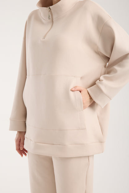 Verona Zippered Set Soft Beige