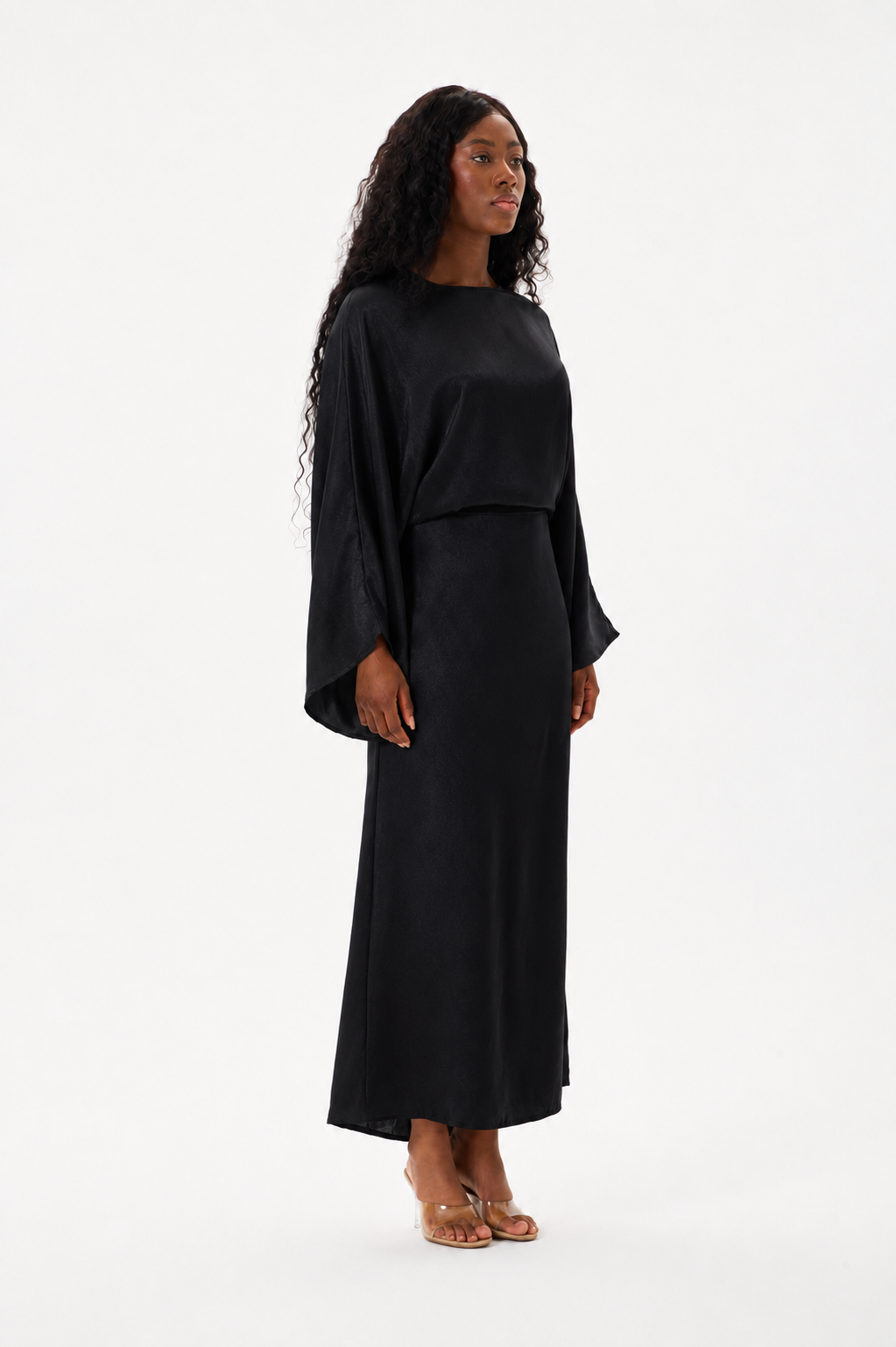 Tie Waist Dress Black