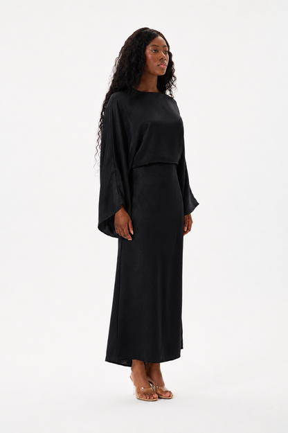 Tie Waist Dress Black