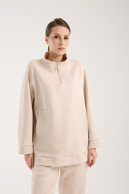 Verona Zippered Set Soft Beige
