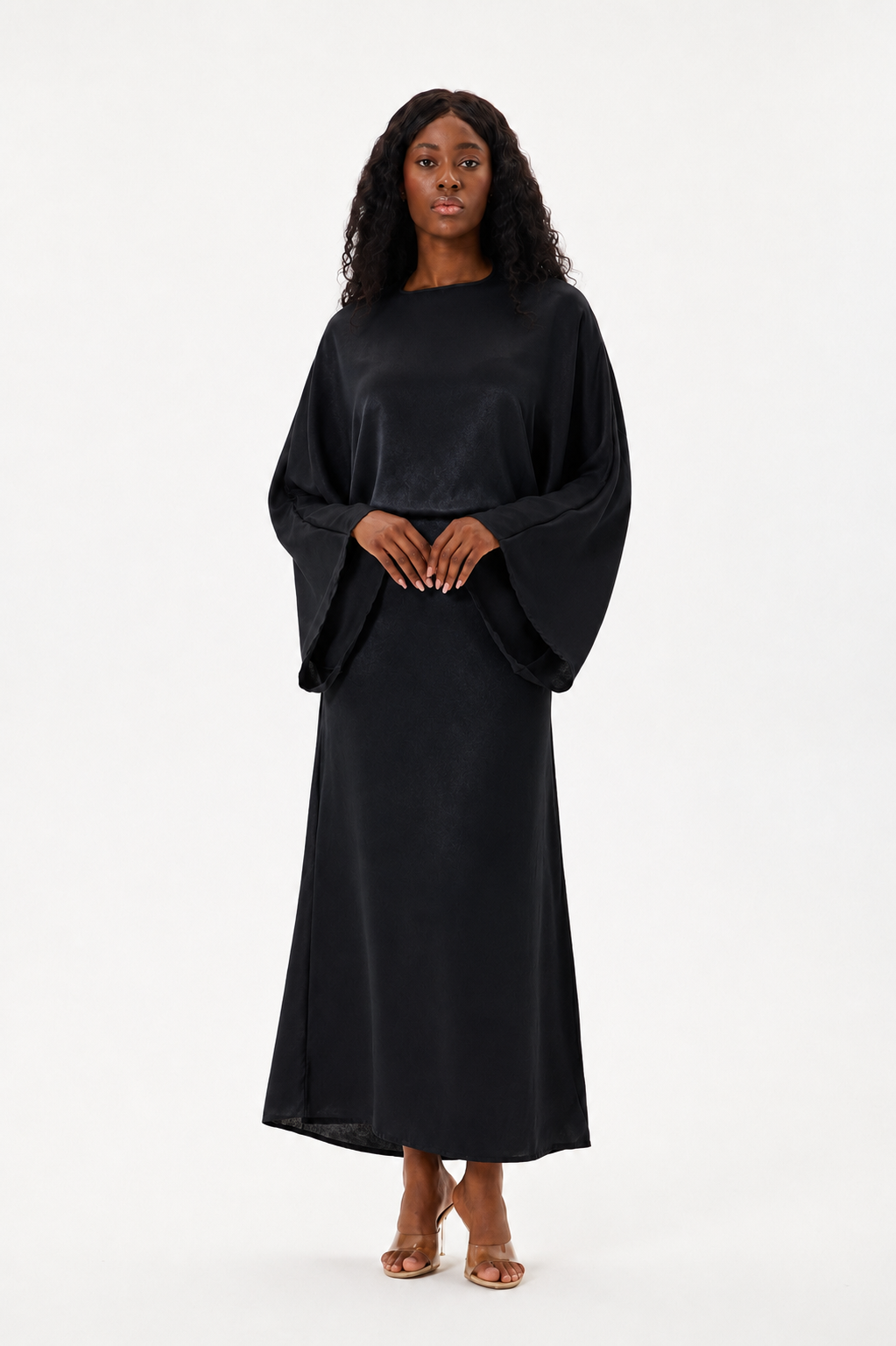 Tie Waist Dress Black