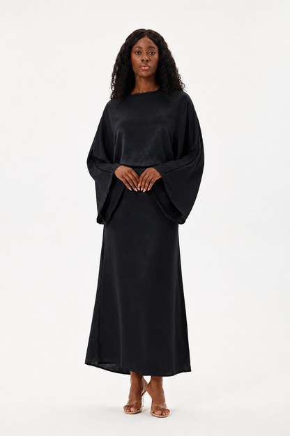 Tie Waist Dress Black