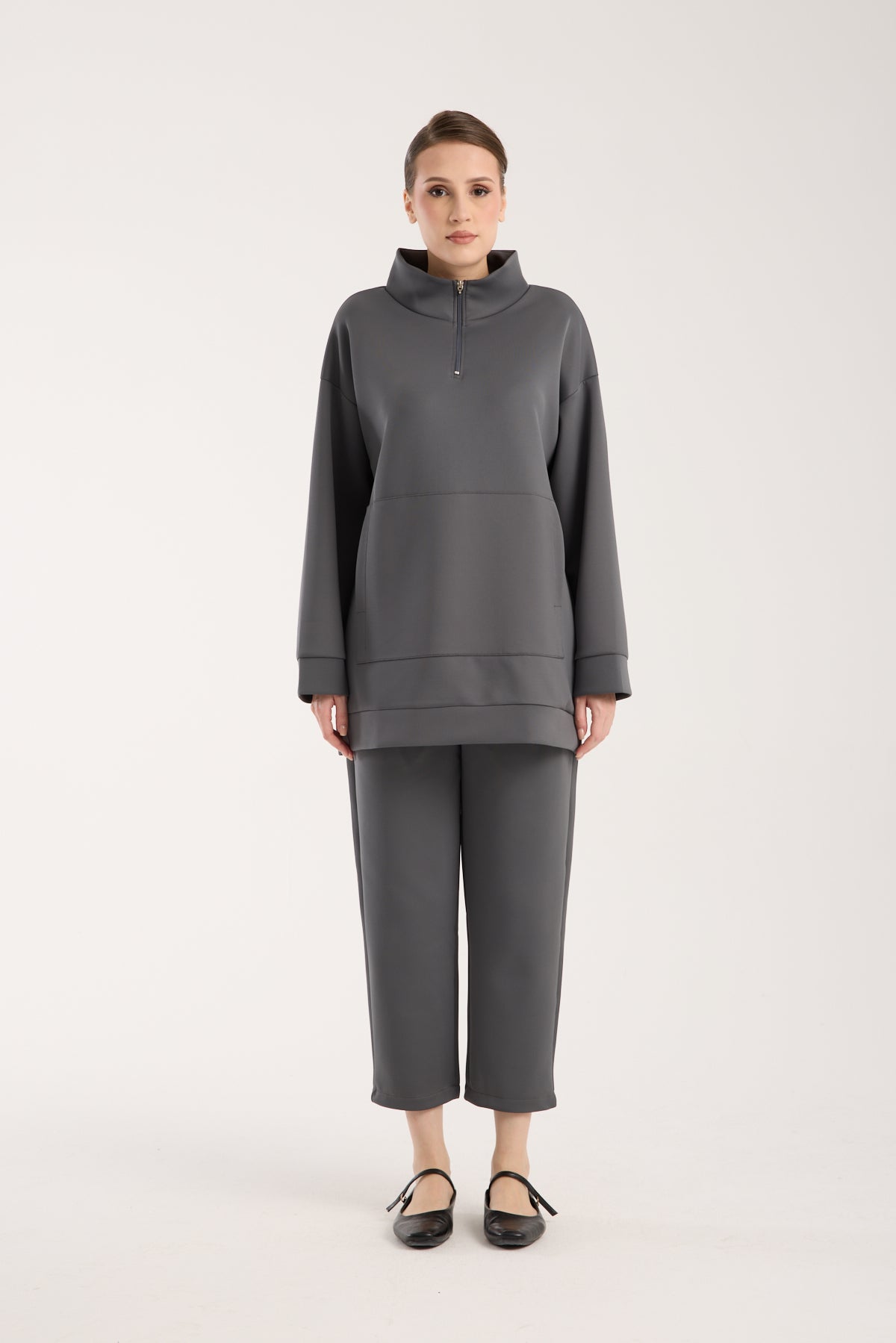 Verona Zippered Set Grey