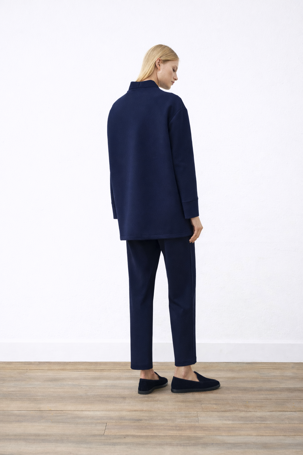 Marta Puf College Cardigan Blue