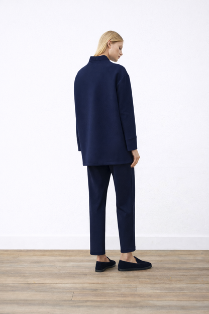 Marta Puf College Cardigan Blue