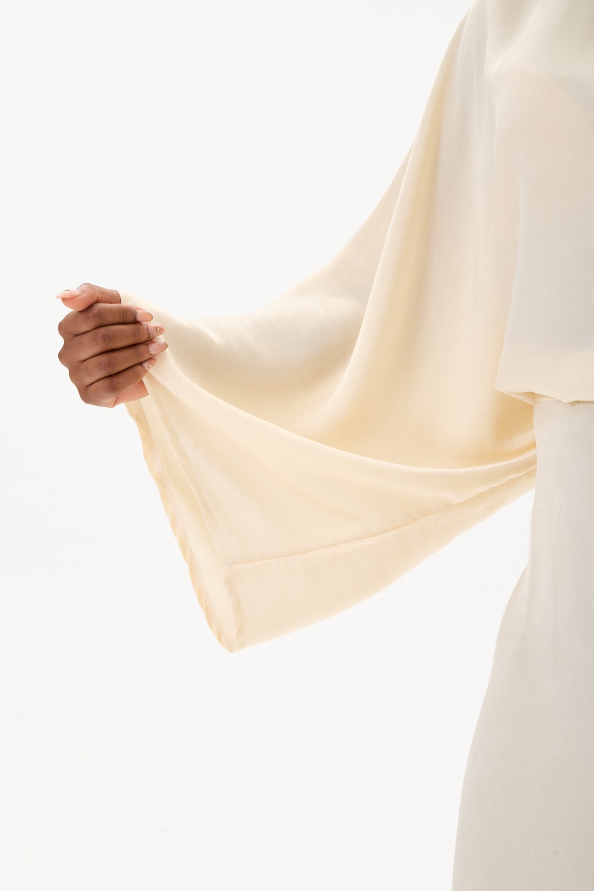 Tie Waist Dress Cream