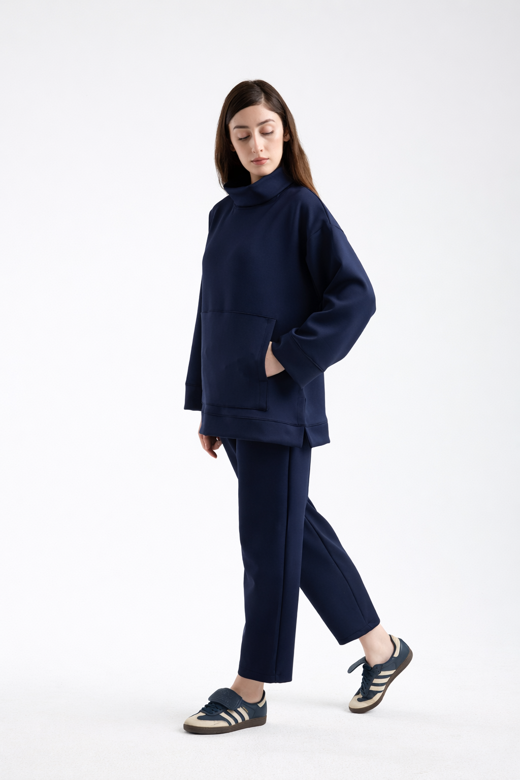 Scuba Sculpted Neck Set Blue