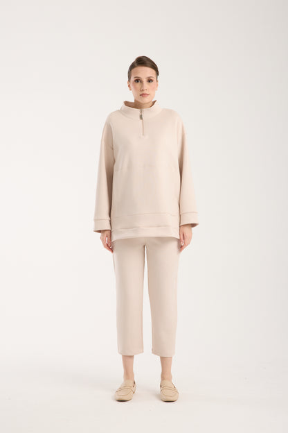 Verona Zippered Set Soft Beige