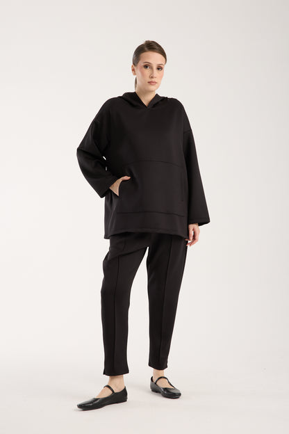 Scuba Hooded Set Black