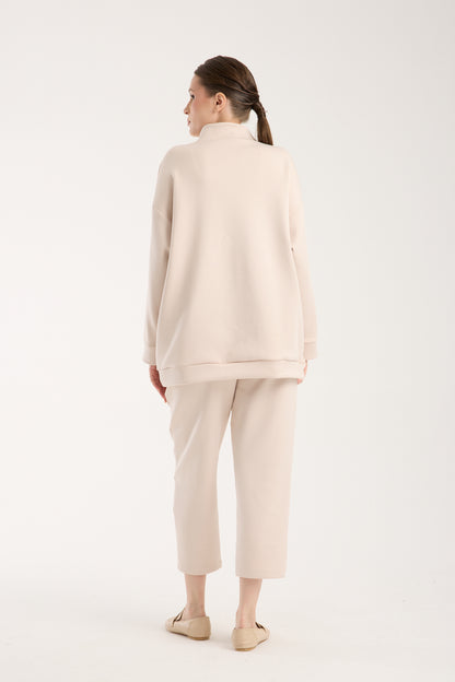 Verona Zippered Set Soft Beige