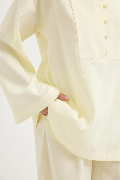 Britli Oversized Tunic Coord Lemon