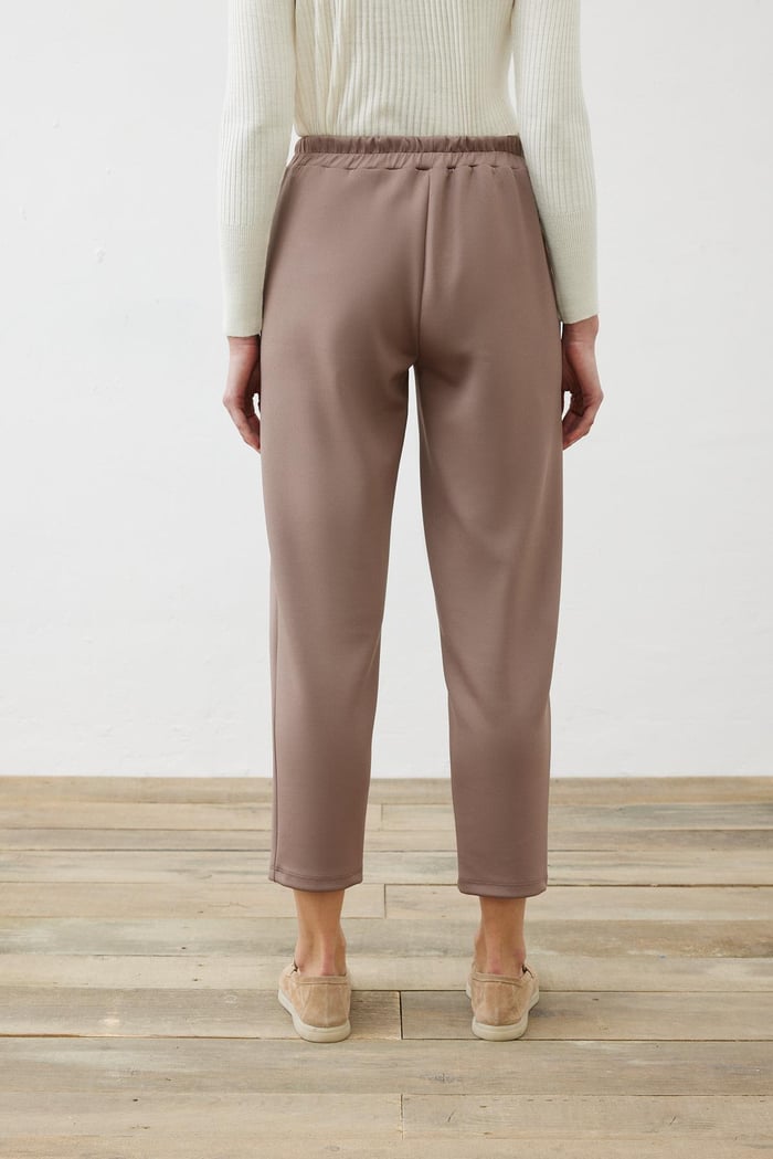 Scuba Carrot Pants Taupe/Etup